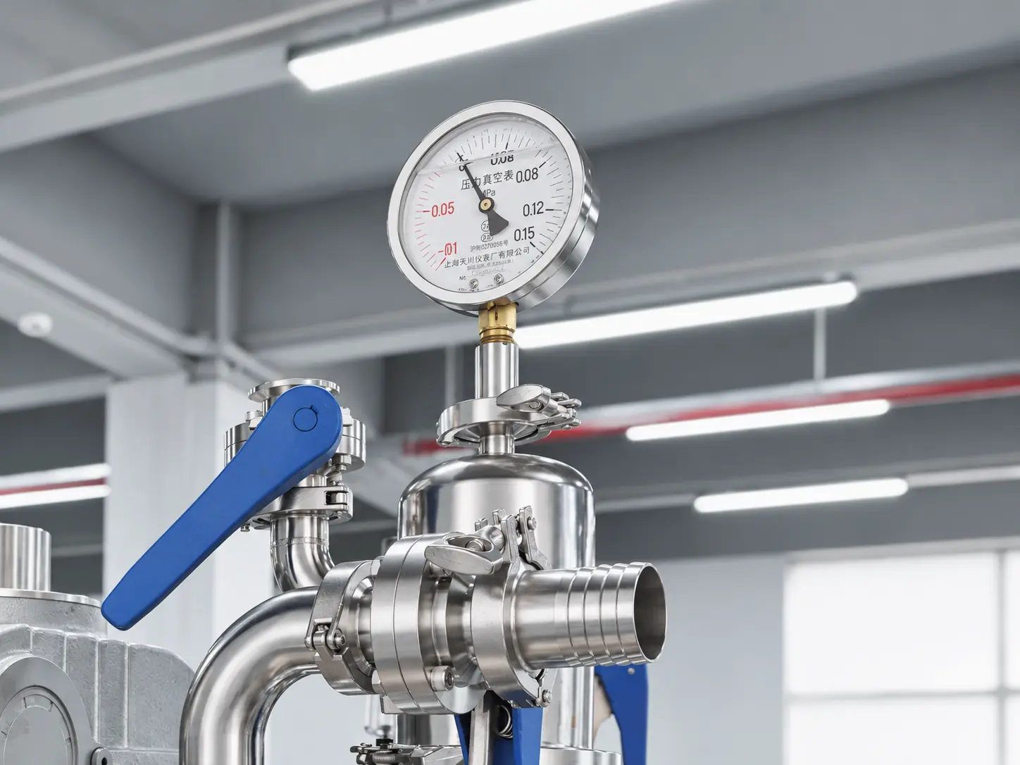 Vacuum pump gauge