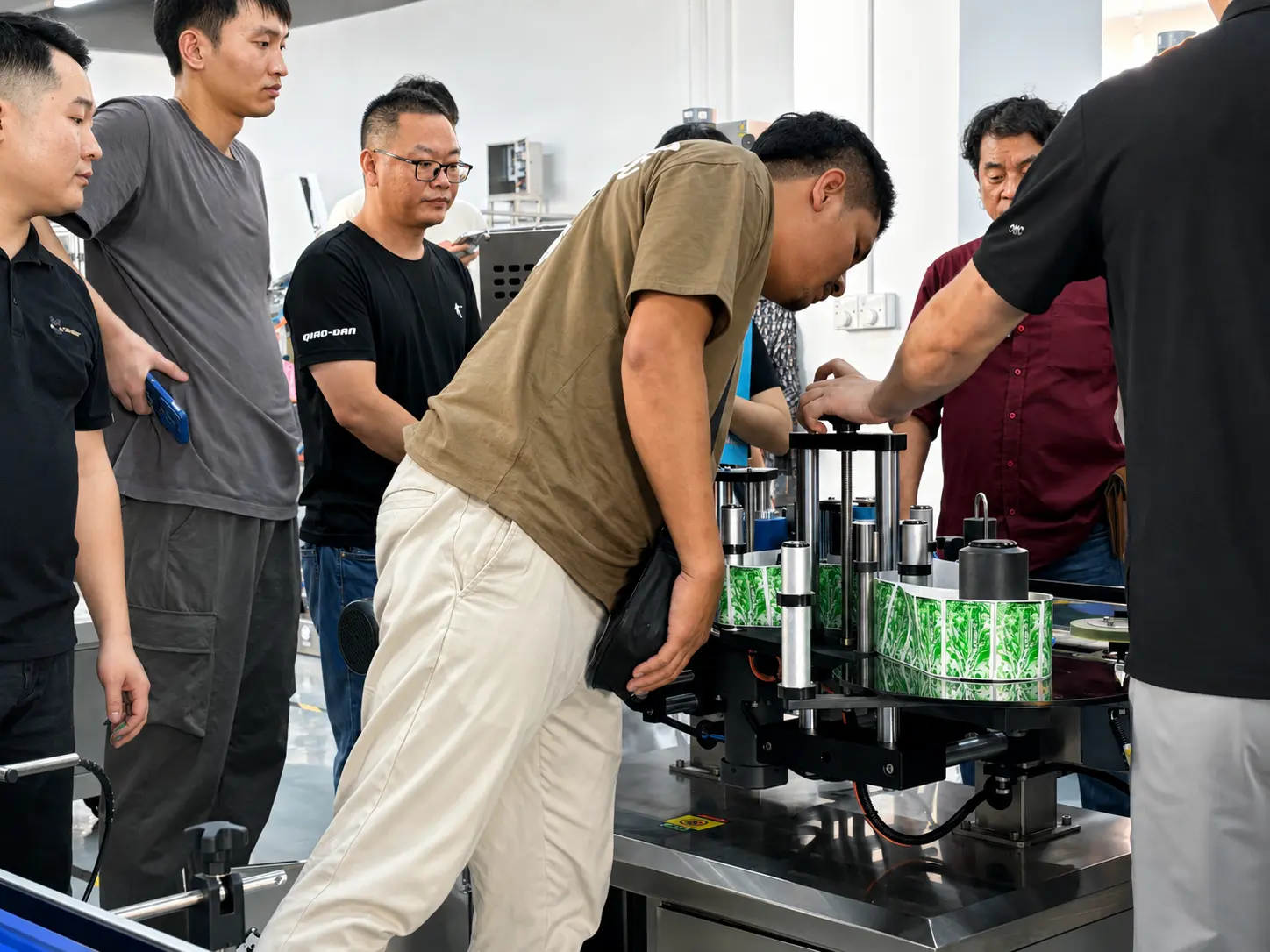 ALM-R Automatic Round Bottle Labeling Machine Testing For Thailand Customer ALM-R-Automatic-Round-Bottle-Labeling-Machine-Testing-For-Thailand-Customer