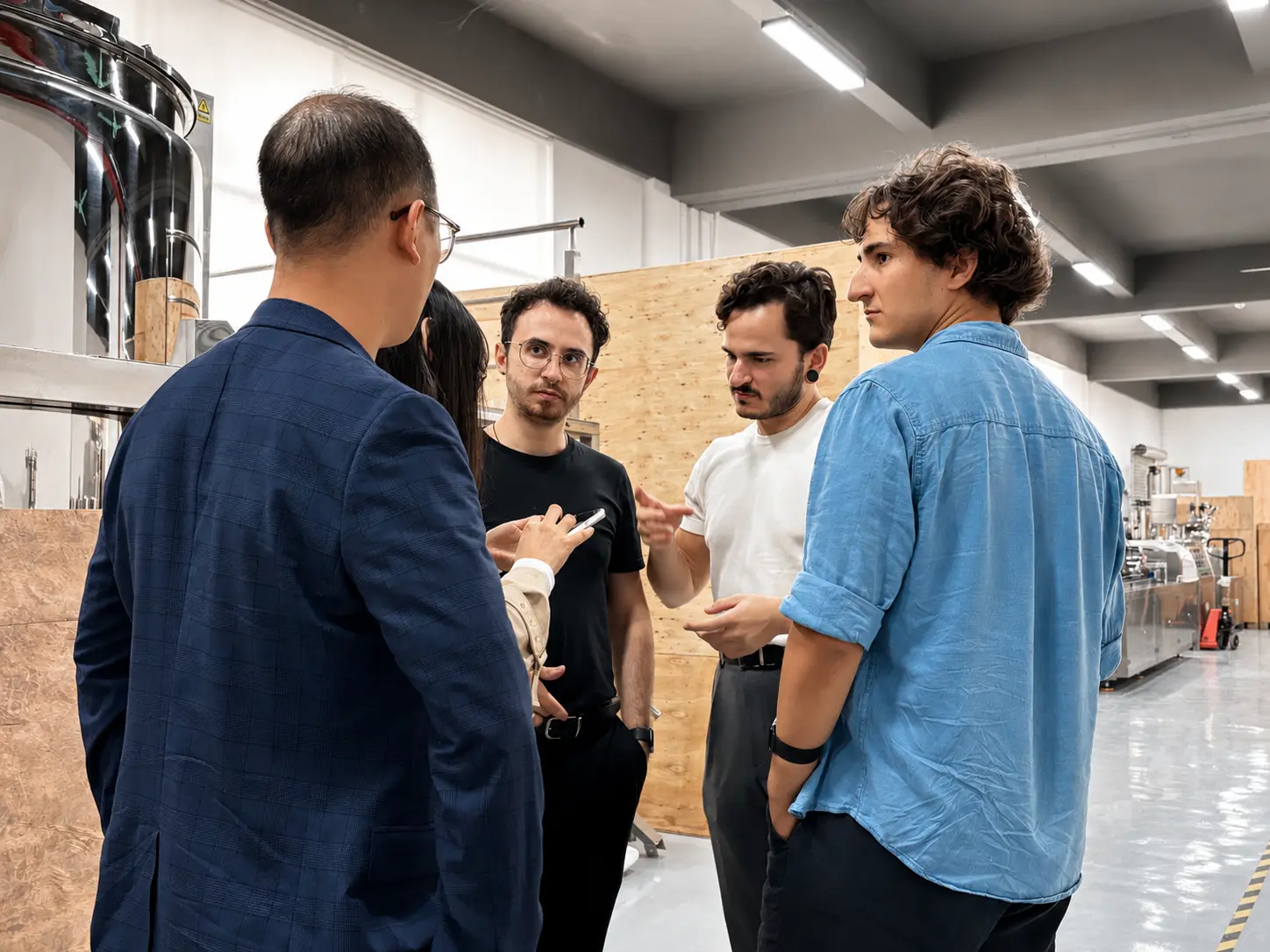 Face To Face Technical Project Review Technical-Discussion-For-Spain-Skincare-Cream-Production-Line