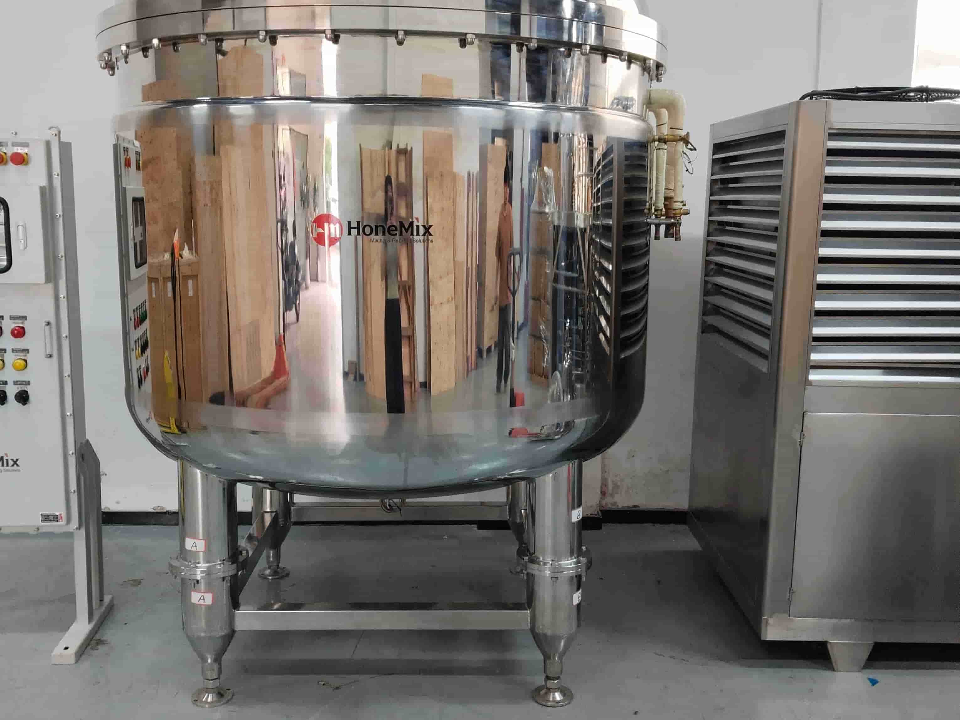 Tangki pencampur minyak wangi 2000L dan unit penyejukan sebelum penghantaran