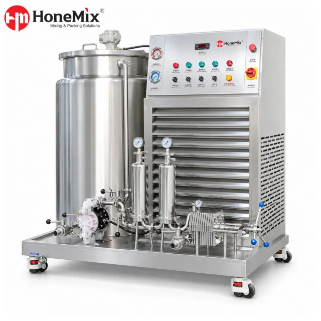 Perfume cooling filtration machine na may tank pump at filter system