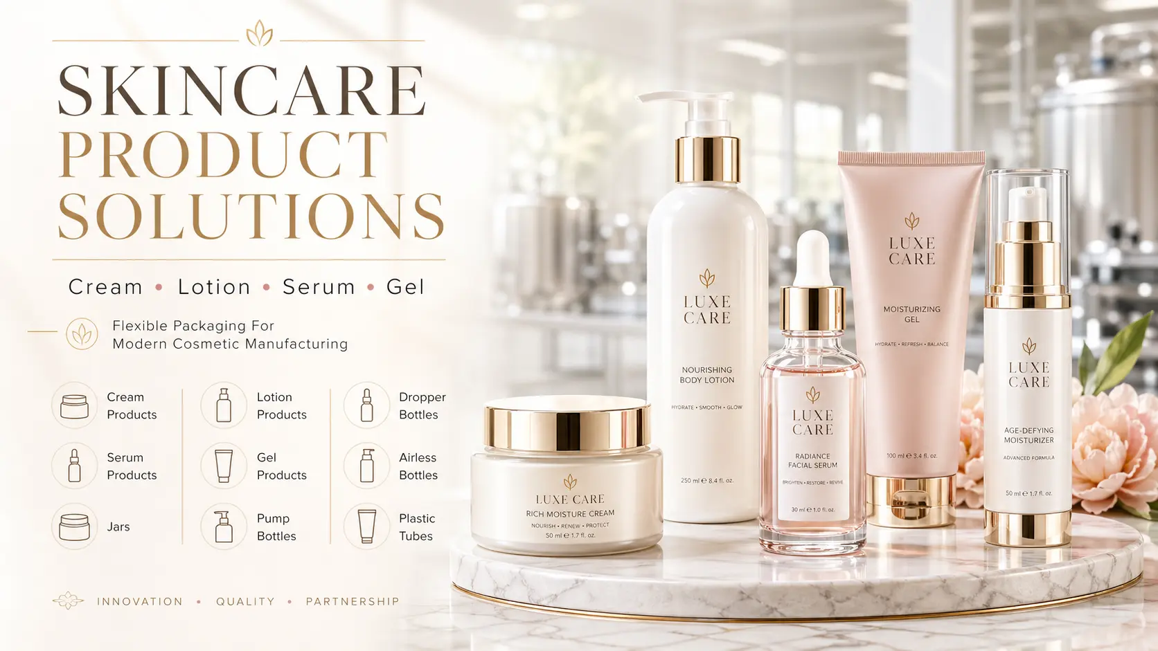 Cosmetic-Packaging-Solutions-For-Cream-Lotion-Serum-And-Gel-Products
