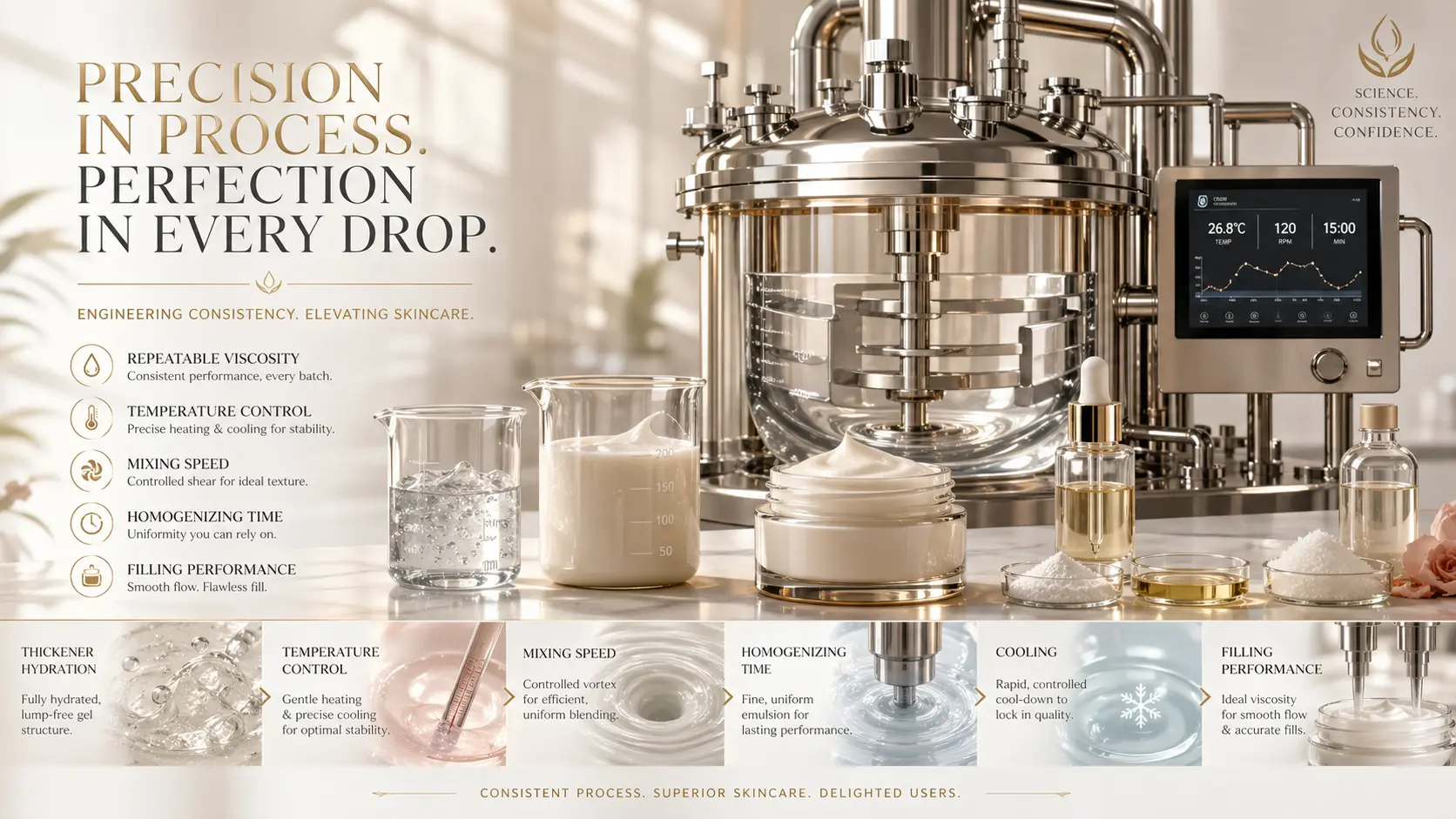 Skincare-Production-Process-With-Viscosity-Temperature-And-Filling-Control