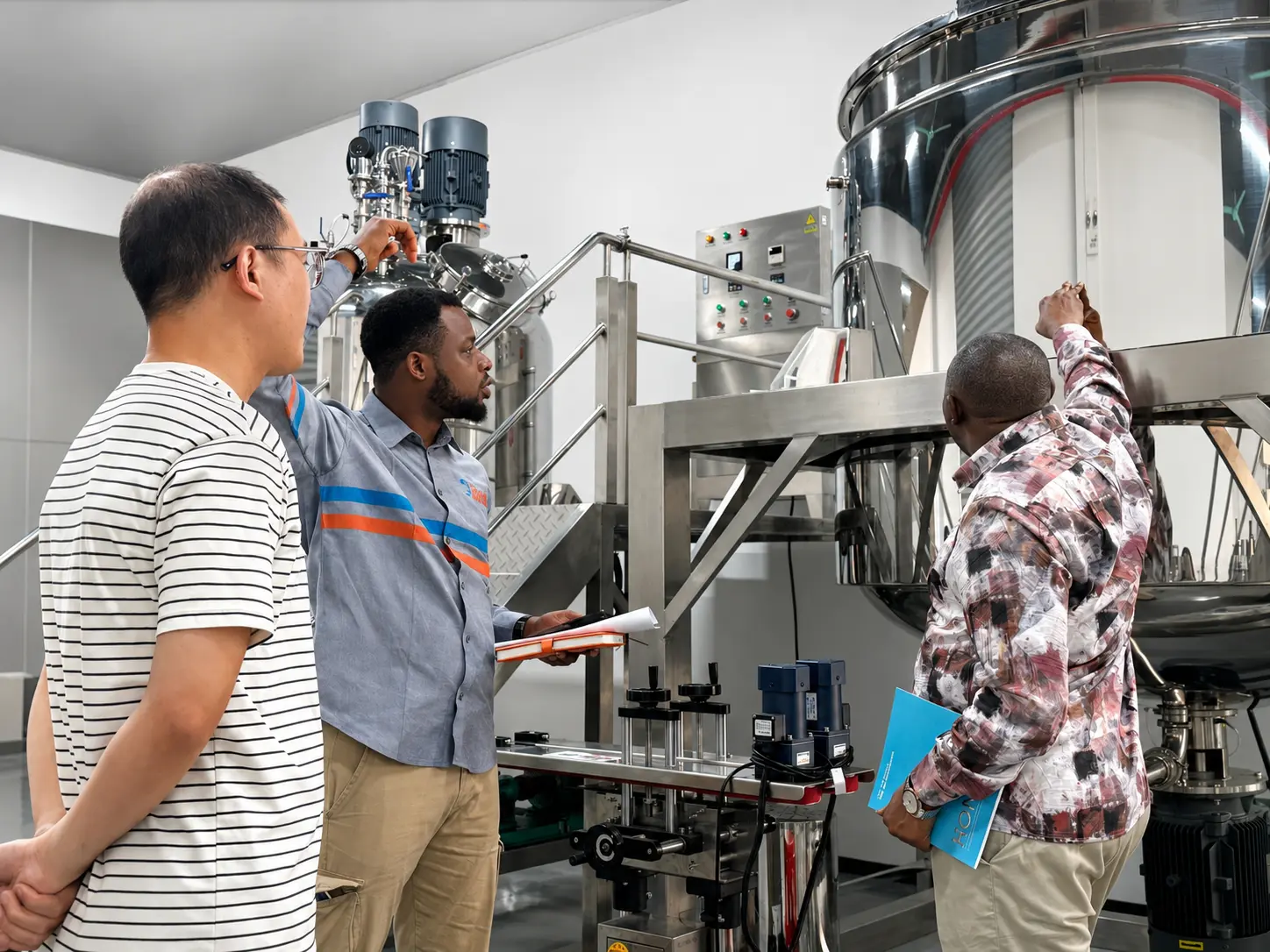 Nigeria-Customer-Reviewing-Toothpaste-Mixing-And-Processing-System