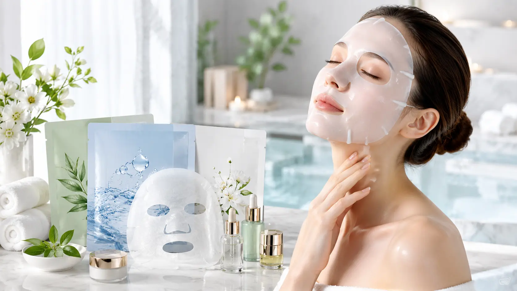 Hydrating-Sheet-Mask-Skincare-Application-For-Facial-Care