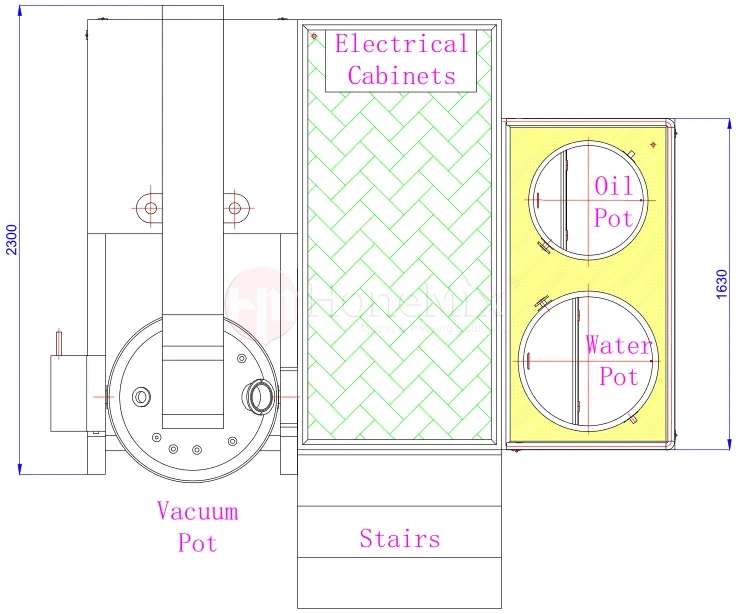 Toothpaste-Production-Equipment-Top-View-Layout-With-Vacuum-Pot-And-Auxiliary-Tanks